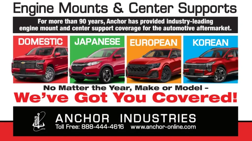 Anchor Industries Previews Engine Mounts and Center Supports