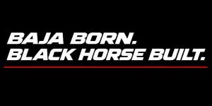 Baja Born Black Horse Built Sign
