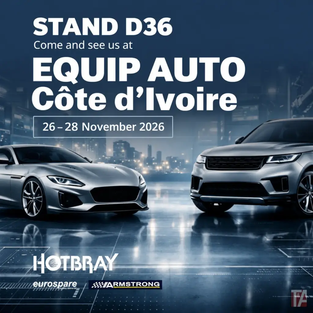 Hotbray to exhibit eurospare and Armstrong ranges at Equip Auto Côte d’Ivoire 2026