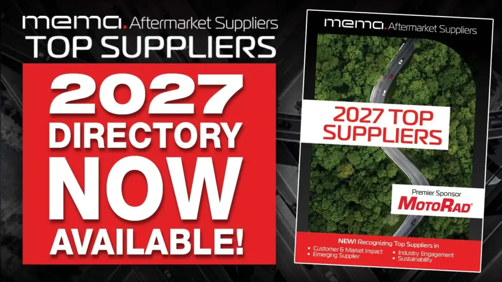 MEMA Announces Top Supplier Recognition Winners