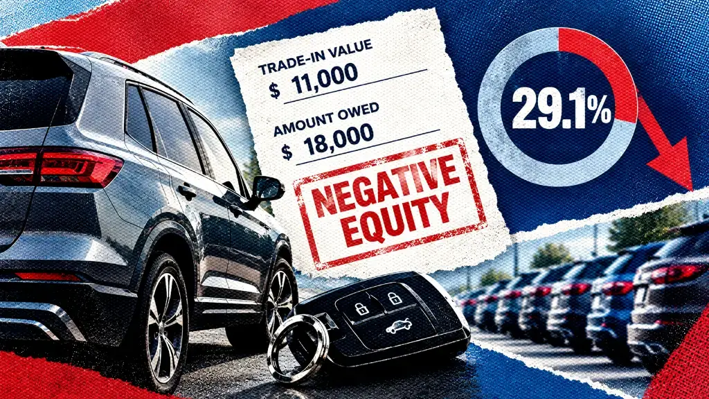 Negative equity hits 29.1% of trade-ins, rollover loans top $57,000