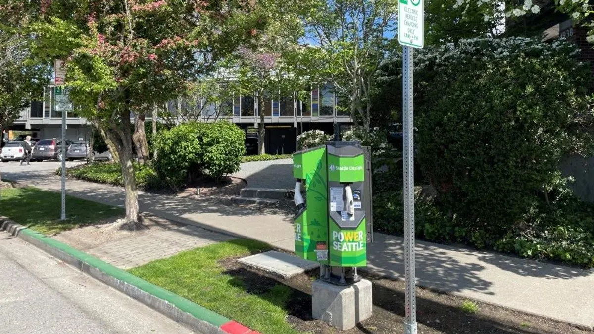 Seattle curbside EV charging stations