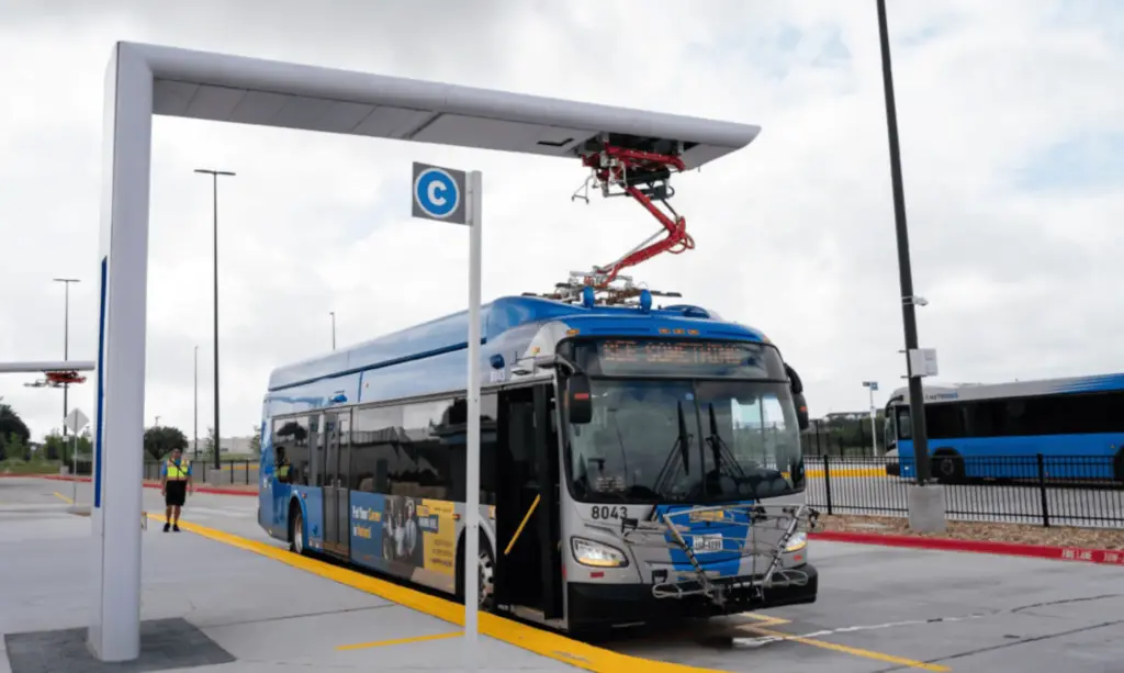 Texas transit agency electrifies two bus lines with Camber Charging EVSE