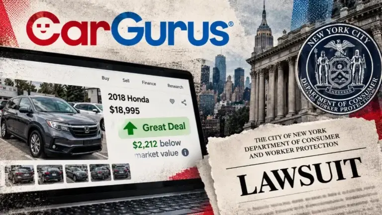 CarGurus faces NYC lawsuit over used-car deal ratings and hidden fees