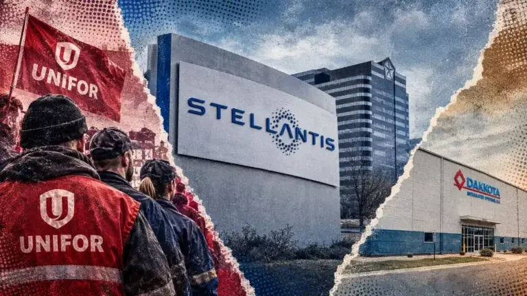 Unifor authorizes Stellantis strike in Canada, supplier Dakkota to shut Detroit plant